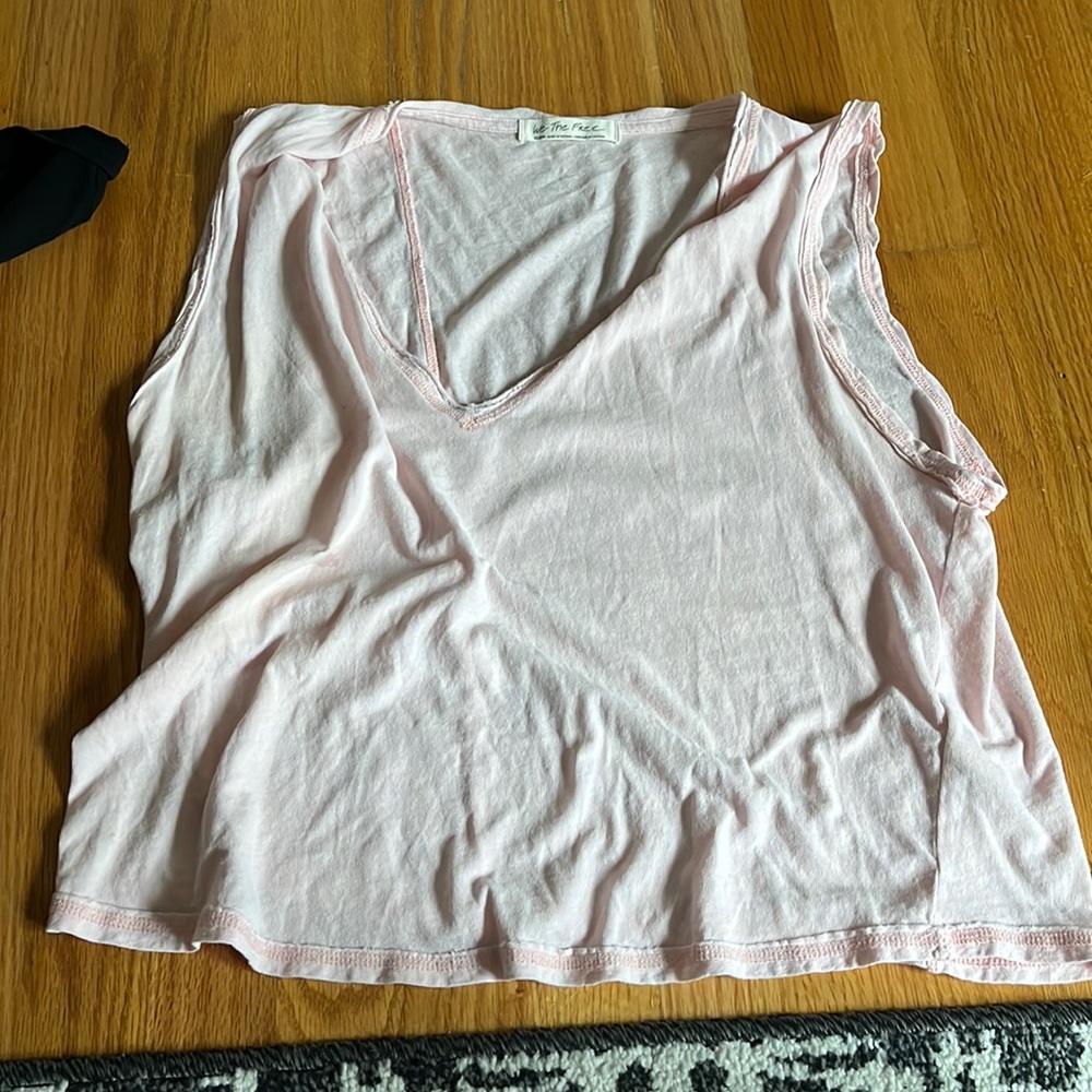 We the Free light pink top
